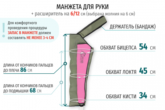 Аппарат для прессотерапии Seven Liner Zam-02 ARM (манжета для руки) - 2