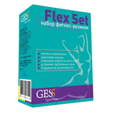 Набор фитнес-резинок Flex Set GESS-092 - 6