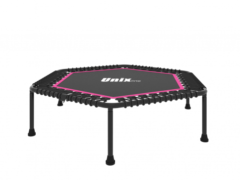 Батут UNIX Line FITNESS Lite Pink (130 cm) - 1