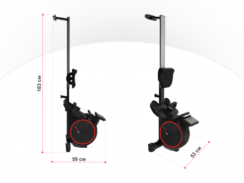 Гребной тренажер UNIX Fit Techno Rower 410 - 7